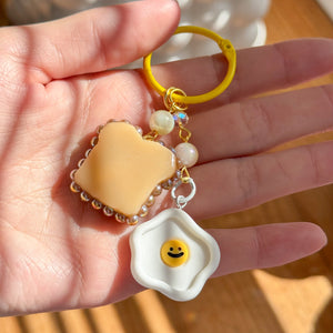 Toast Charm Keychain