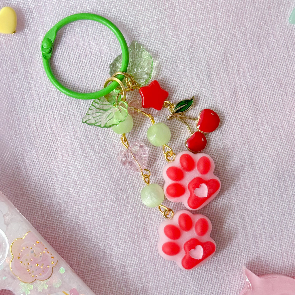 Cherry Paw Keychain