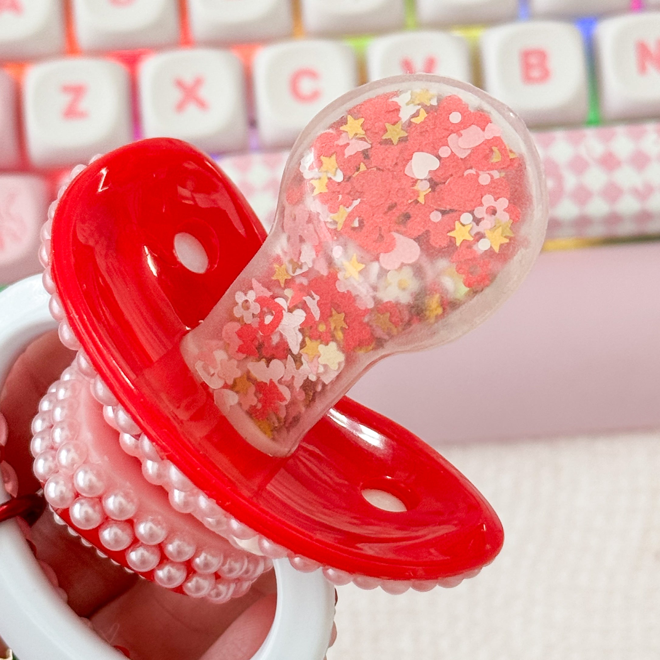 Strawberry Bear Pacifier