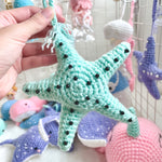 Crochet Mint Starfish Ornament