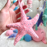 Crochet Pink Starfish Ornament