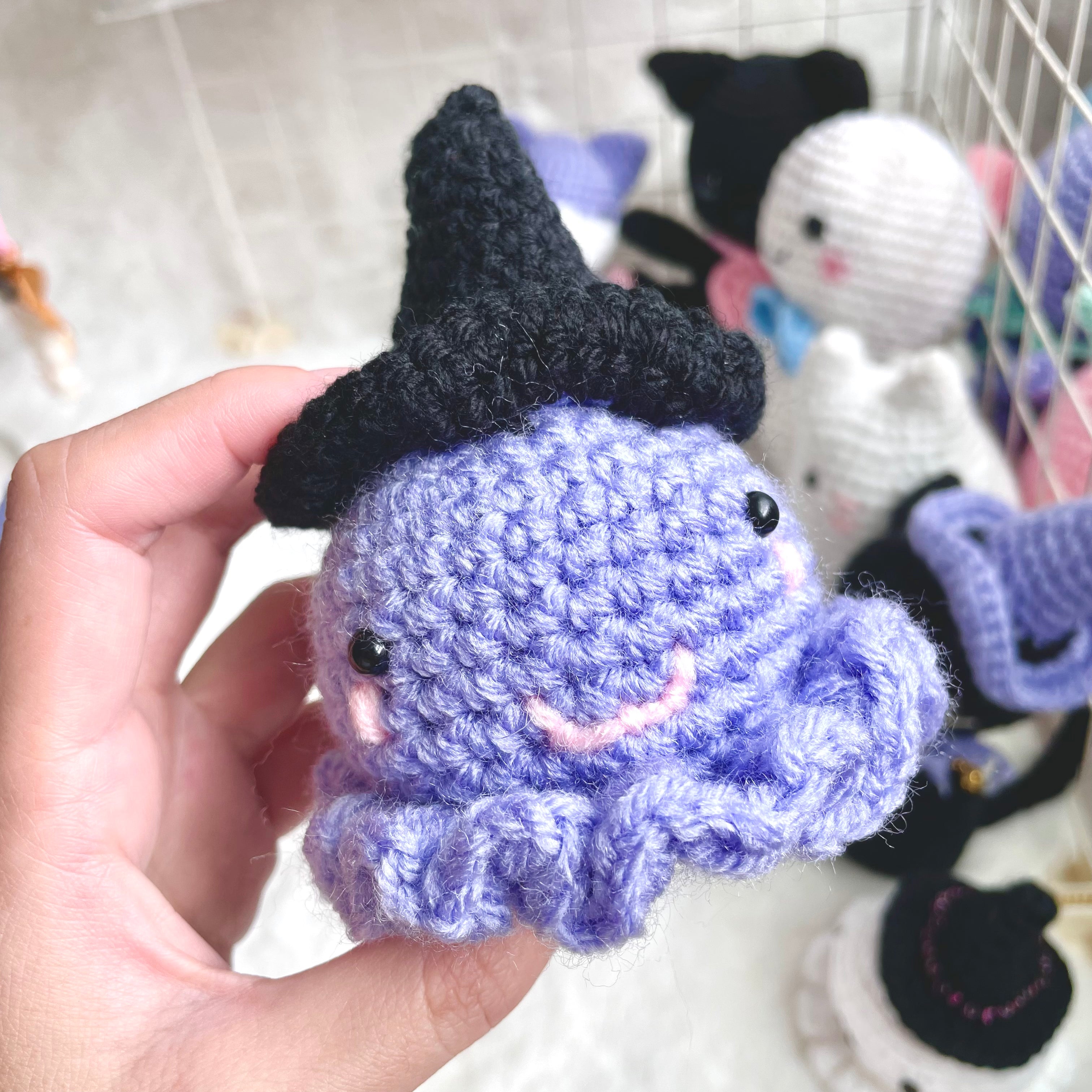 Purple Crochet Ghost