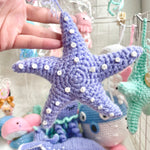 Crochet Purple Starfish Ornament