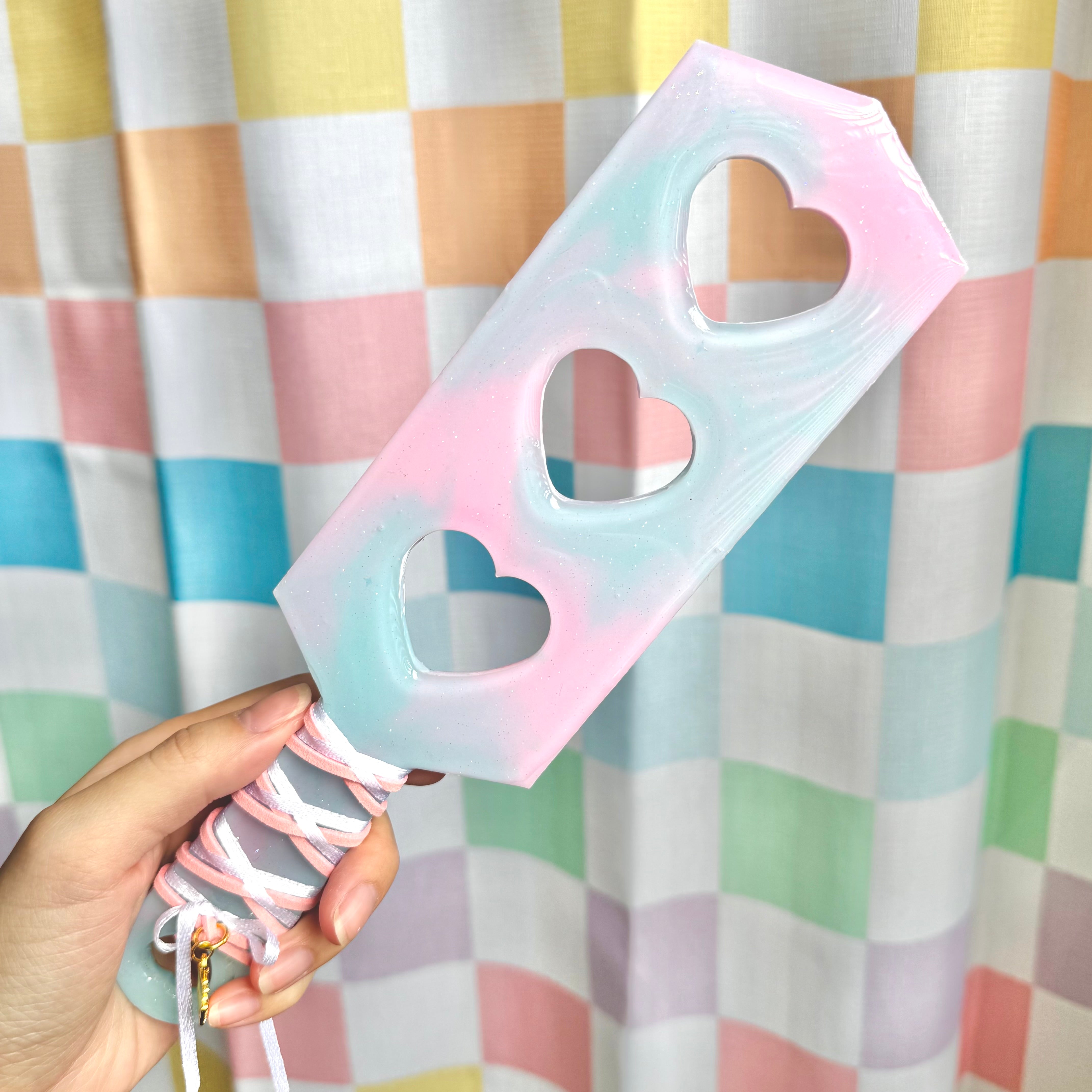 Pink/Blue Heart Paddle