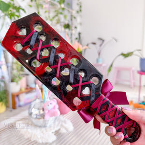 Red/Black Corset Paddle