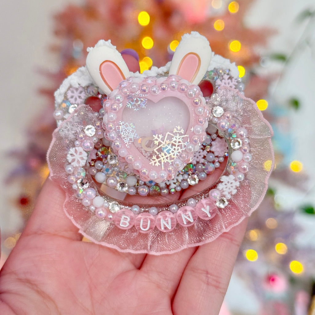 Winter Bunny Pacifier