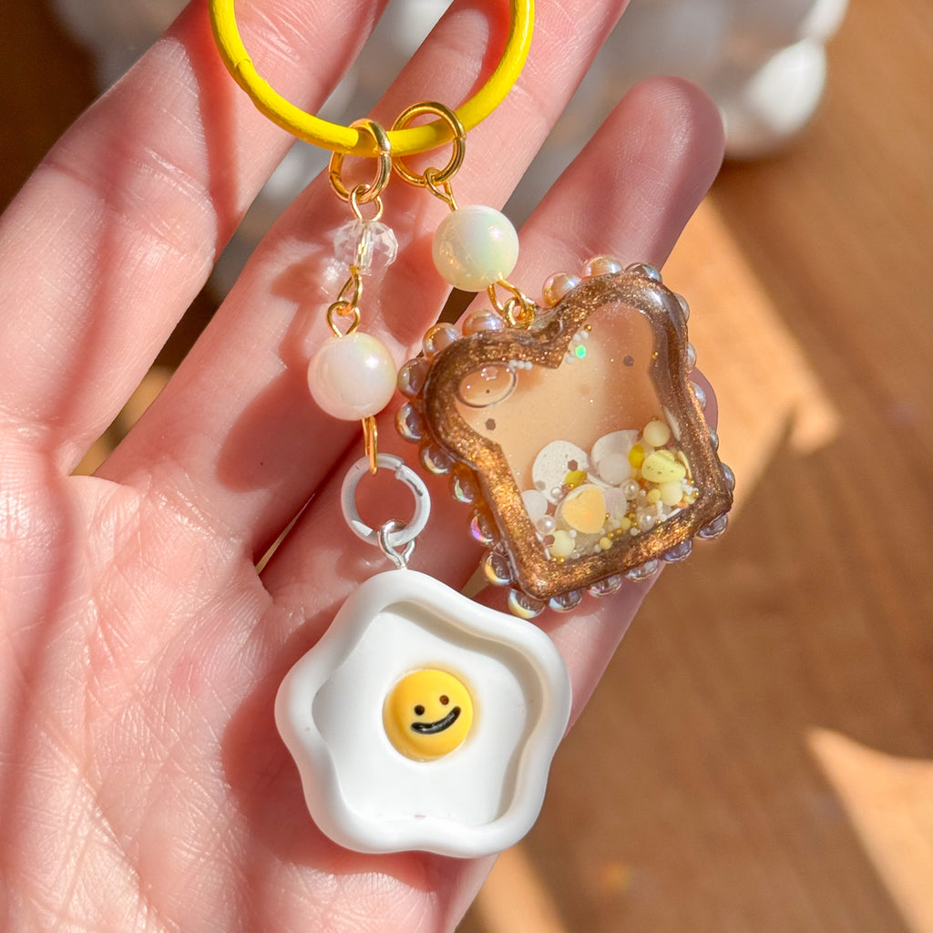 Toast Charm Keychain